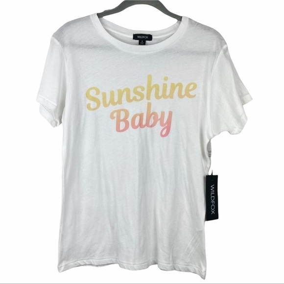 NWT WILDFOX Sunshine Baby Graphic Tee, XS - Picture 4 of 8